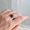 Inel “Feather”Lapis Lazuli