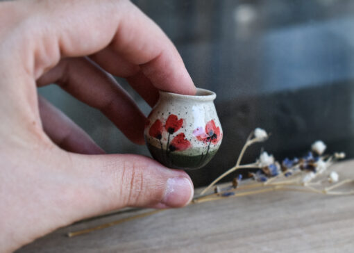 Mini Vază ”Maci” 2.8 cm