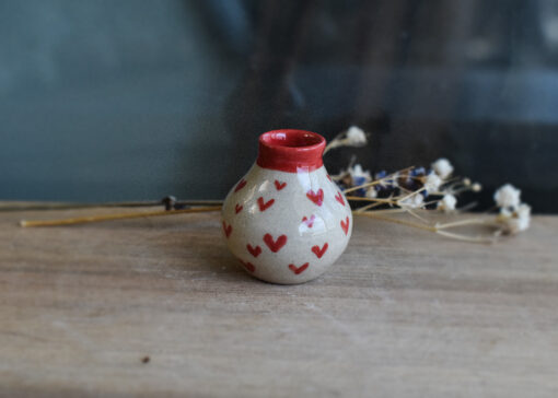 Mini Vază ”Red Hearts” 3.1 cm