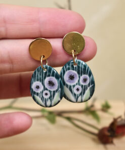 Alternative view of Cercei din porțelan ”Anemone”