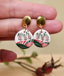 Alternative view of Cercei din porțelan ”Crăciun la munte”