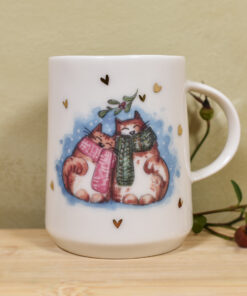 Cană din porțelan "Pisici iubărețe", 300 ml