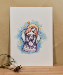 Ilustrație/felicitare ”Înger”