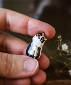 Alternative view of Mărțișor-broșă Pisicuță (aur)