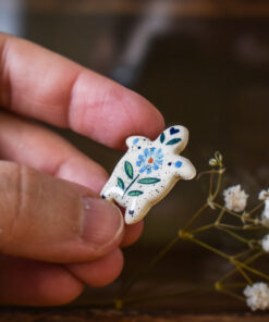 Alternative view of Mărțișor-broșă Țestoasă (bleu)