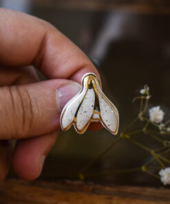 Mărțișor-broșă Ghiocel deschis (aur)