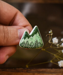 Mărțișor-broșă Munți