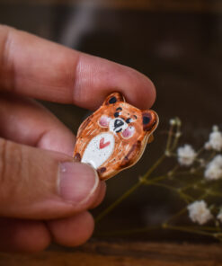 Alternative view of Mărțișor-broșă Ursuleț