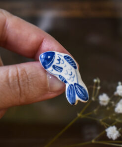 Mărțișor-broșă Peștișorul azuriu