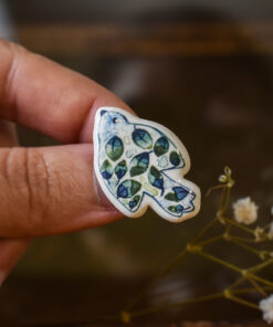 Mărțișor-broșă, ilustrație Zbor verde