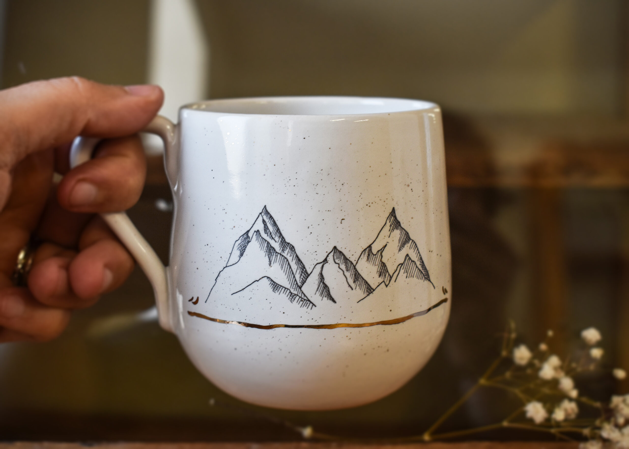 Cană din ceramică "Munți", 360 ml - imagine 2