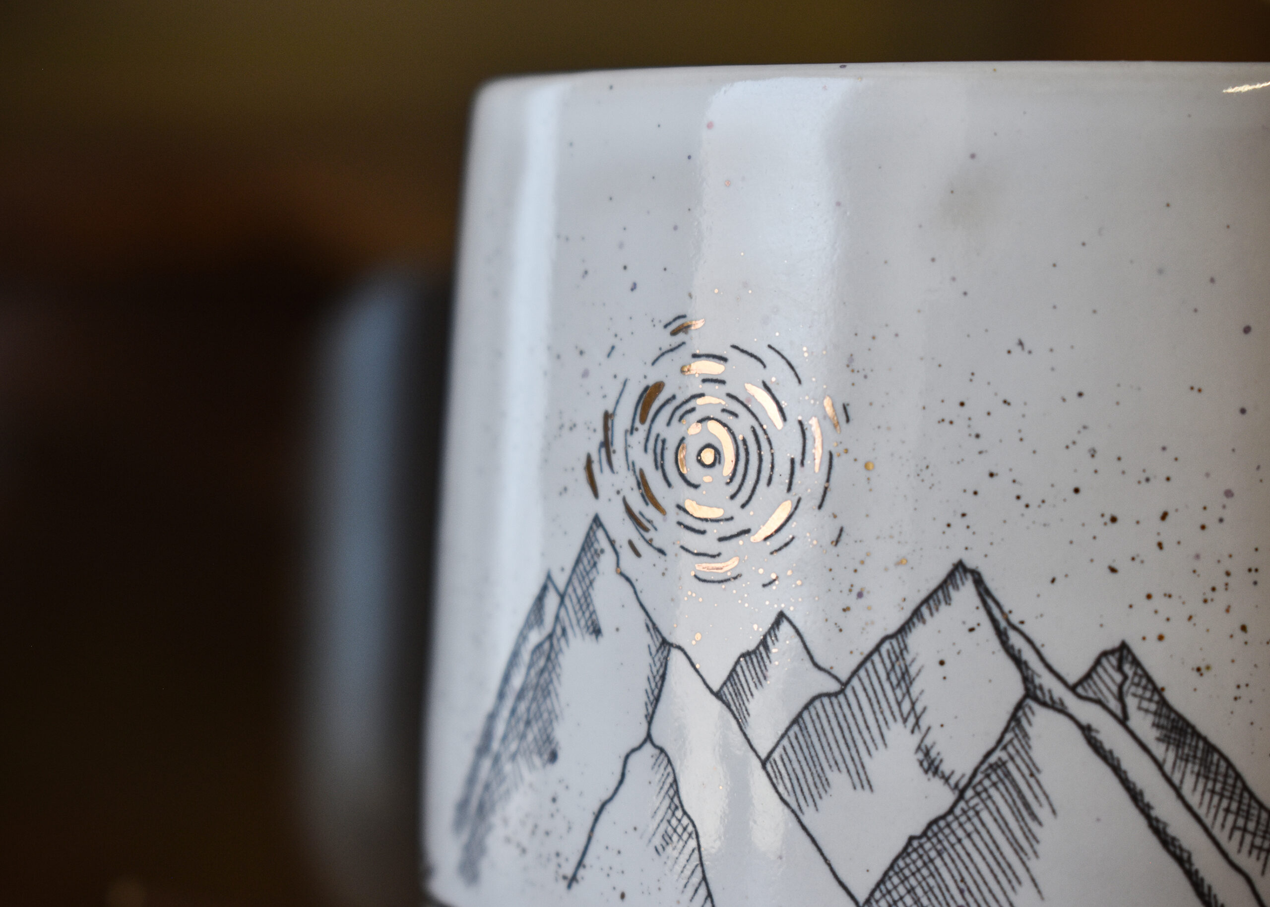 Cană din ceramică "Munți", 360 ml - imagine 3