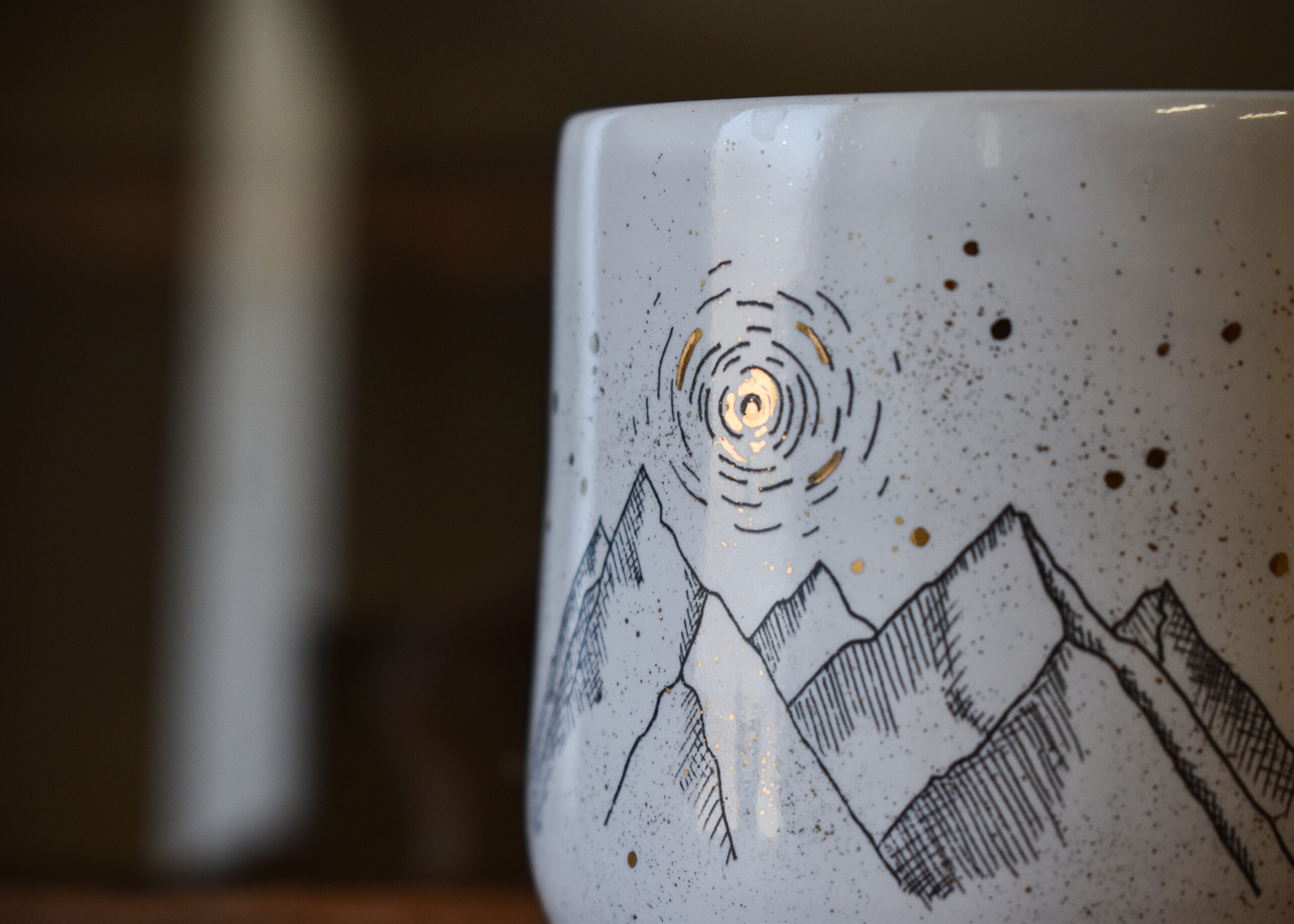 Cană din ceramică "Munți", 320 ml - imagine 3