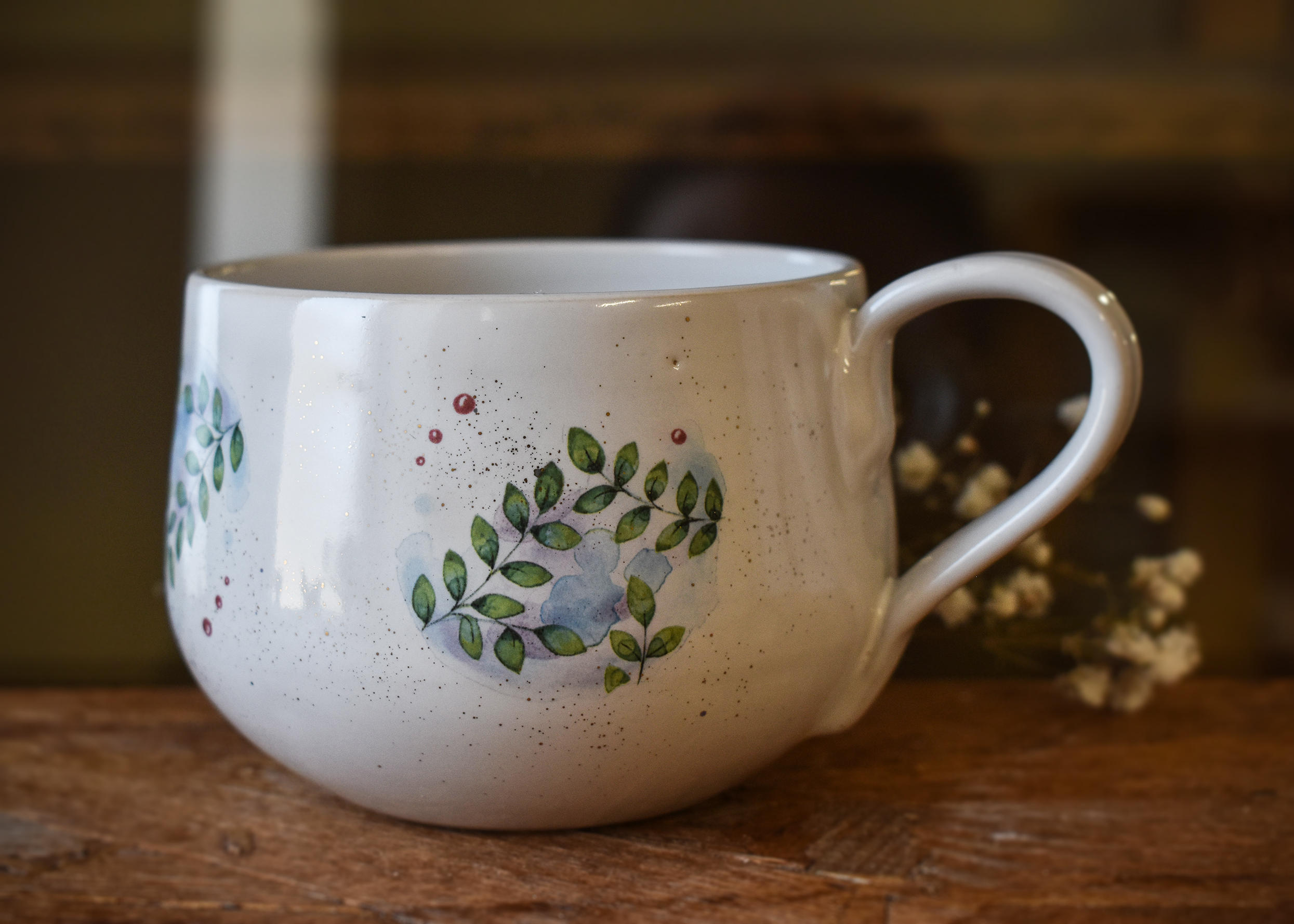 Ceașcă din ceramică "Verde crud", 265 ml