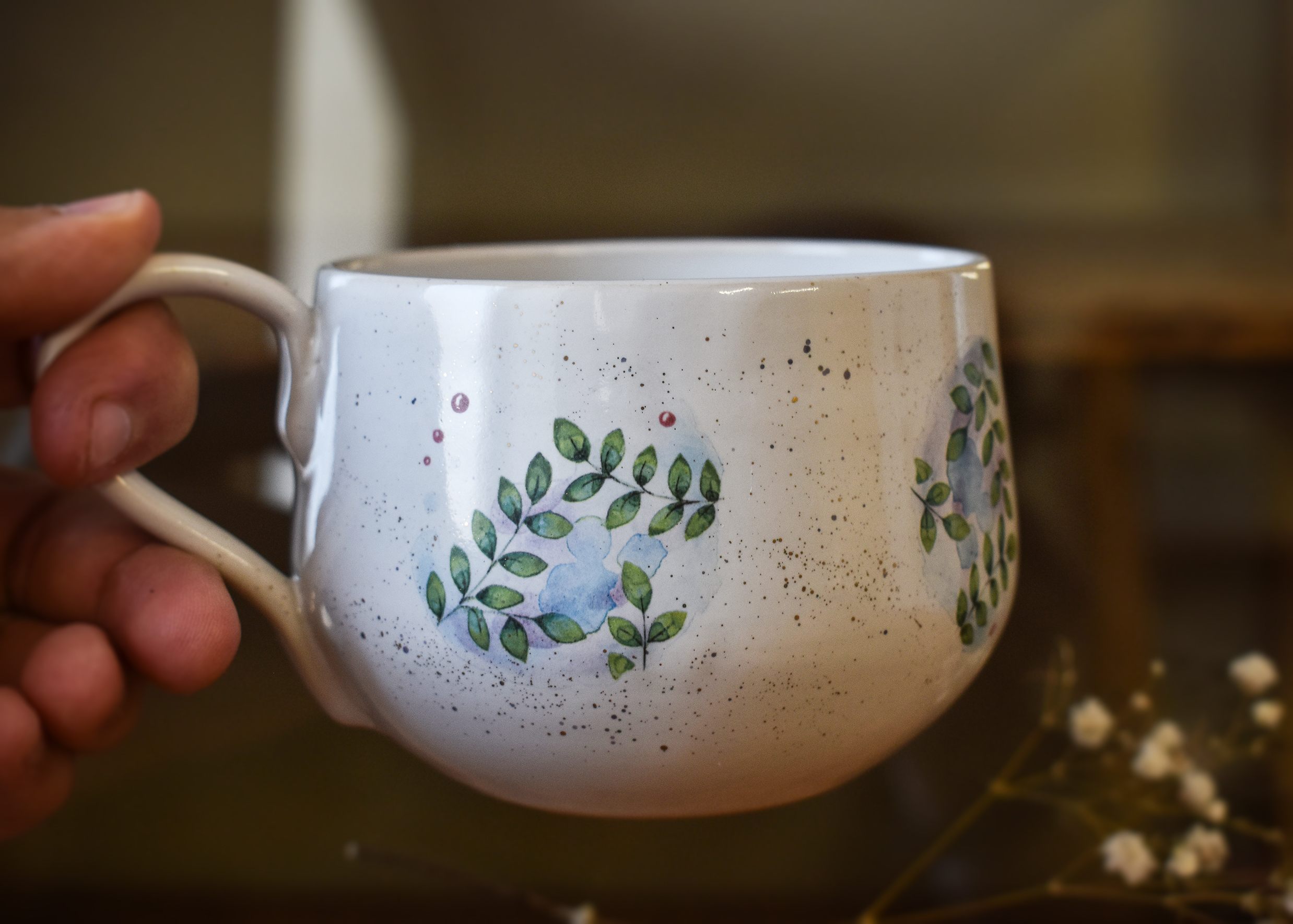 Ceașcă din ceramică "Verde crud", 265 ml - imagine 2