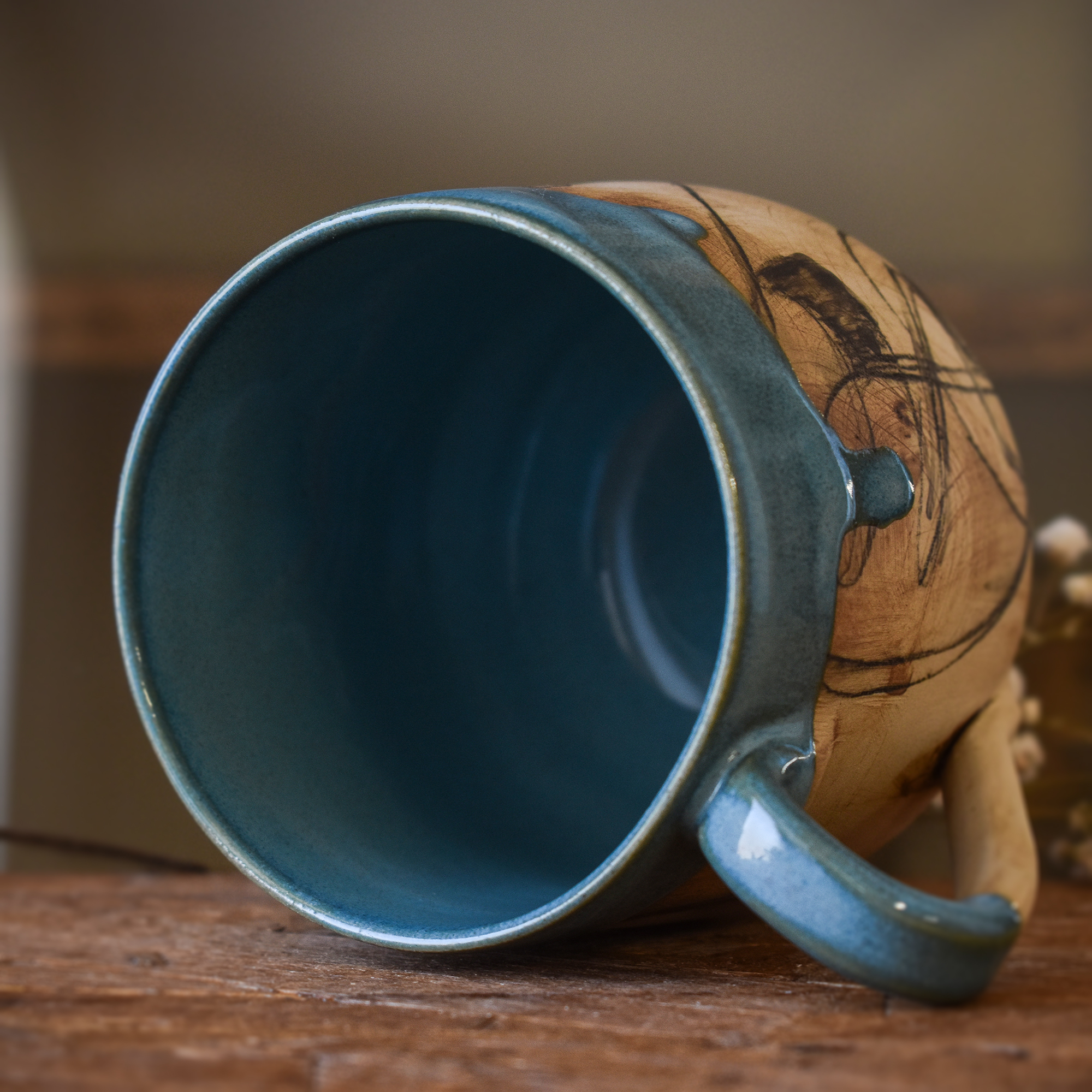 Cană din ceramică "Blue shields", 295 ml - imagine 5