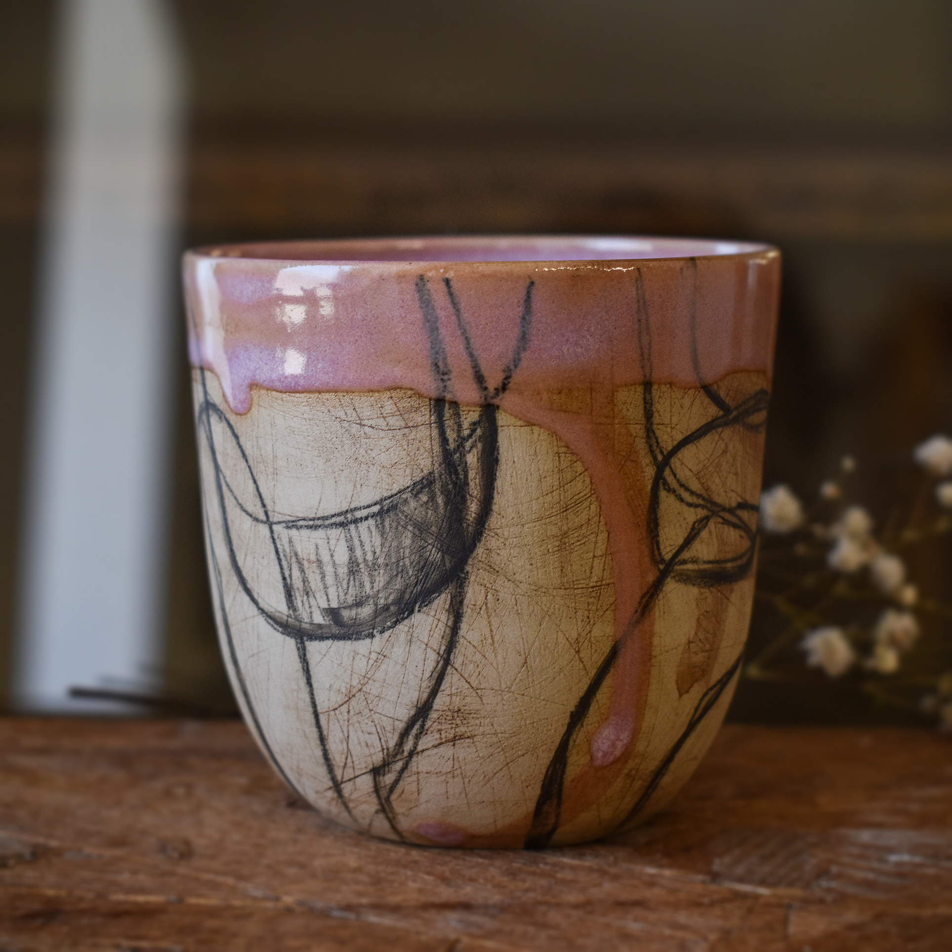 Cană din ceramică "Pink shields", 195 ml - imagine 3