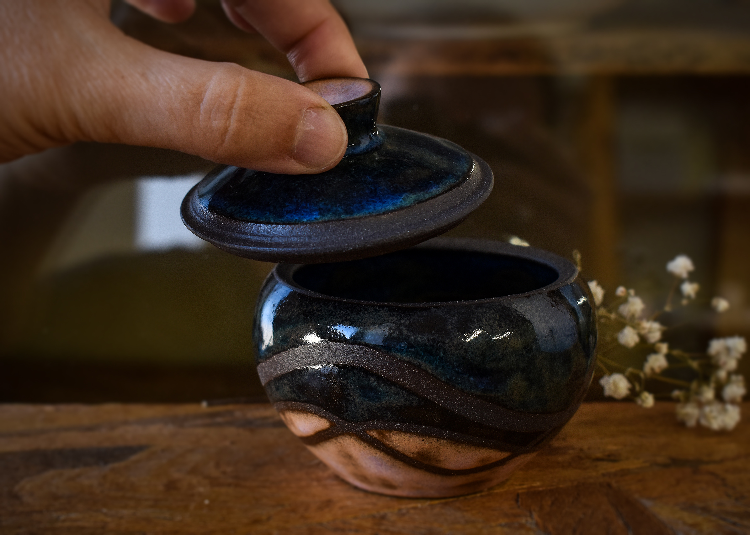 Casetă din ceramică "Unde" - imagine 4