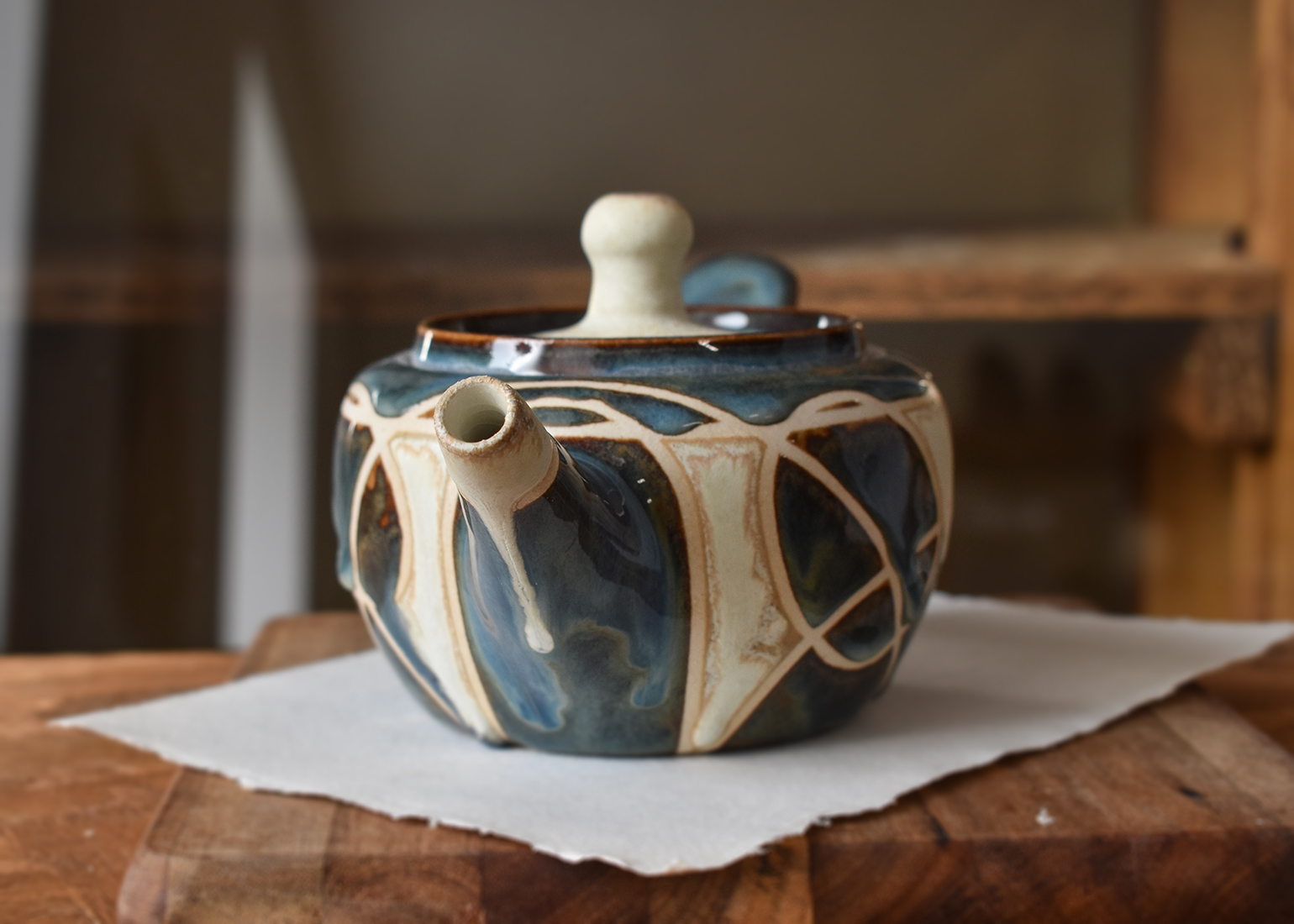 Ceainic din ceramică "Studii de linie" - imagine 4