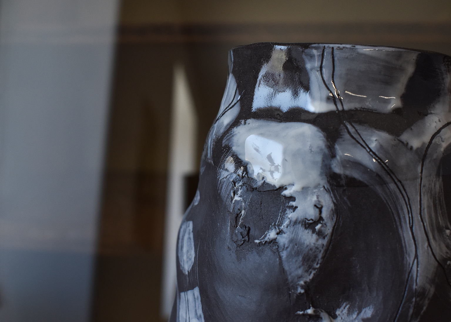 Vas din ceramică "Black & White" - imagine 4