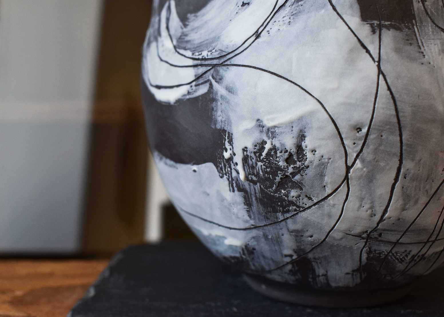 Vas din ceramică "Black & White" - imagine 8