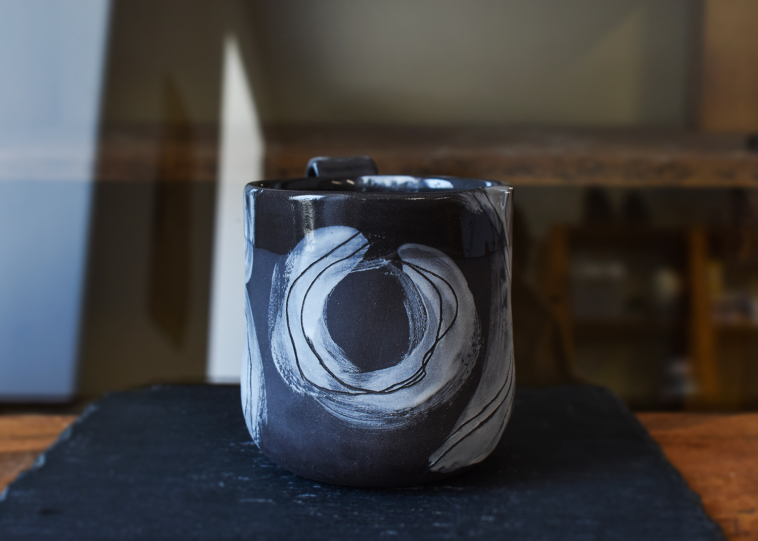 Cană din ceramică "Black & White", 275 ml - imagine 2
