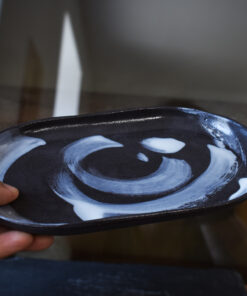 Platou din ceramică "Black & White" - imagine 2