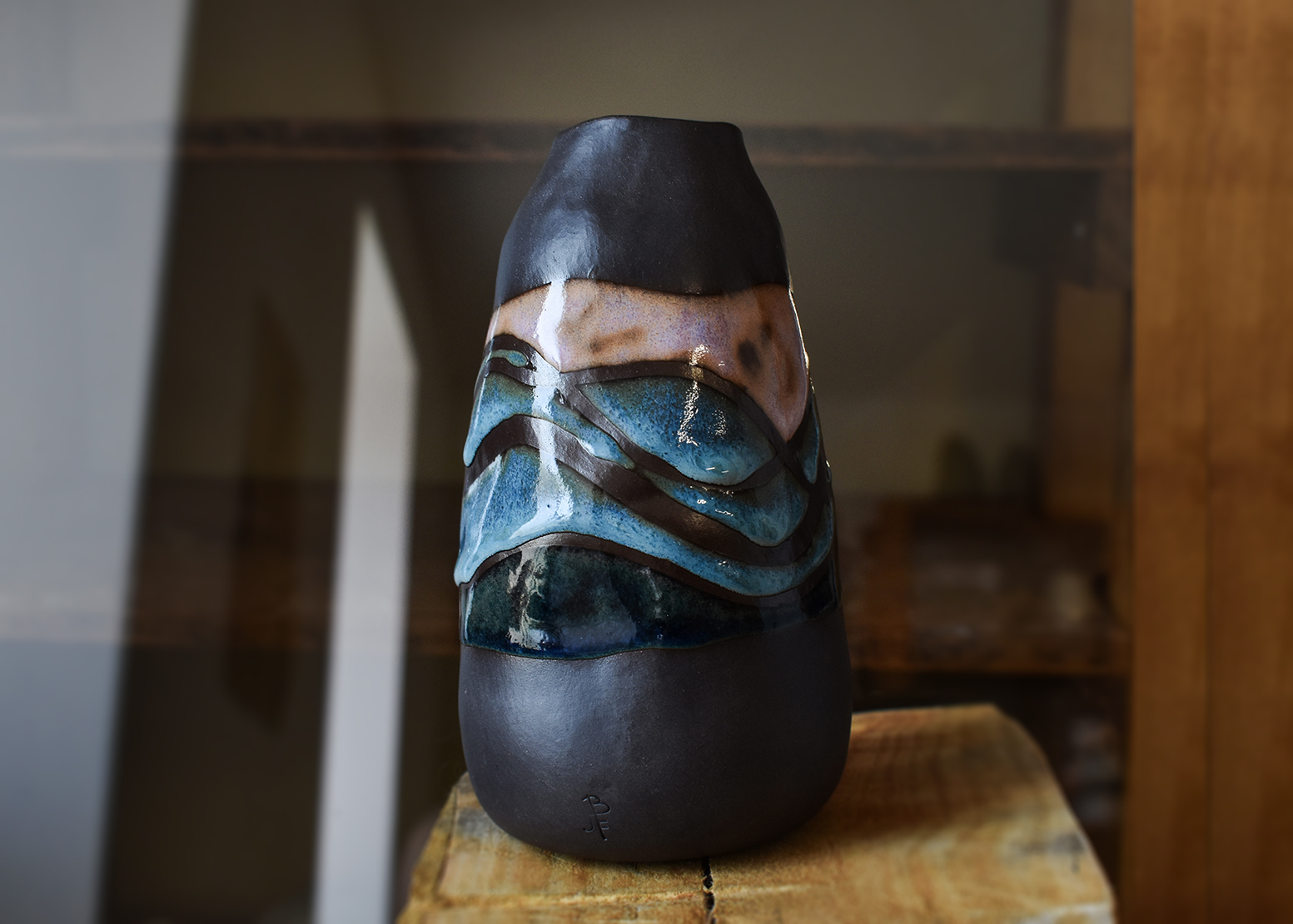 Vază din ceramică "Unde" - imagine 2