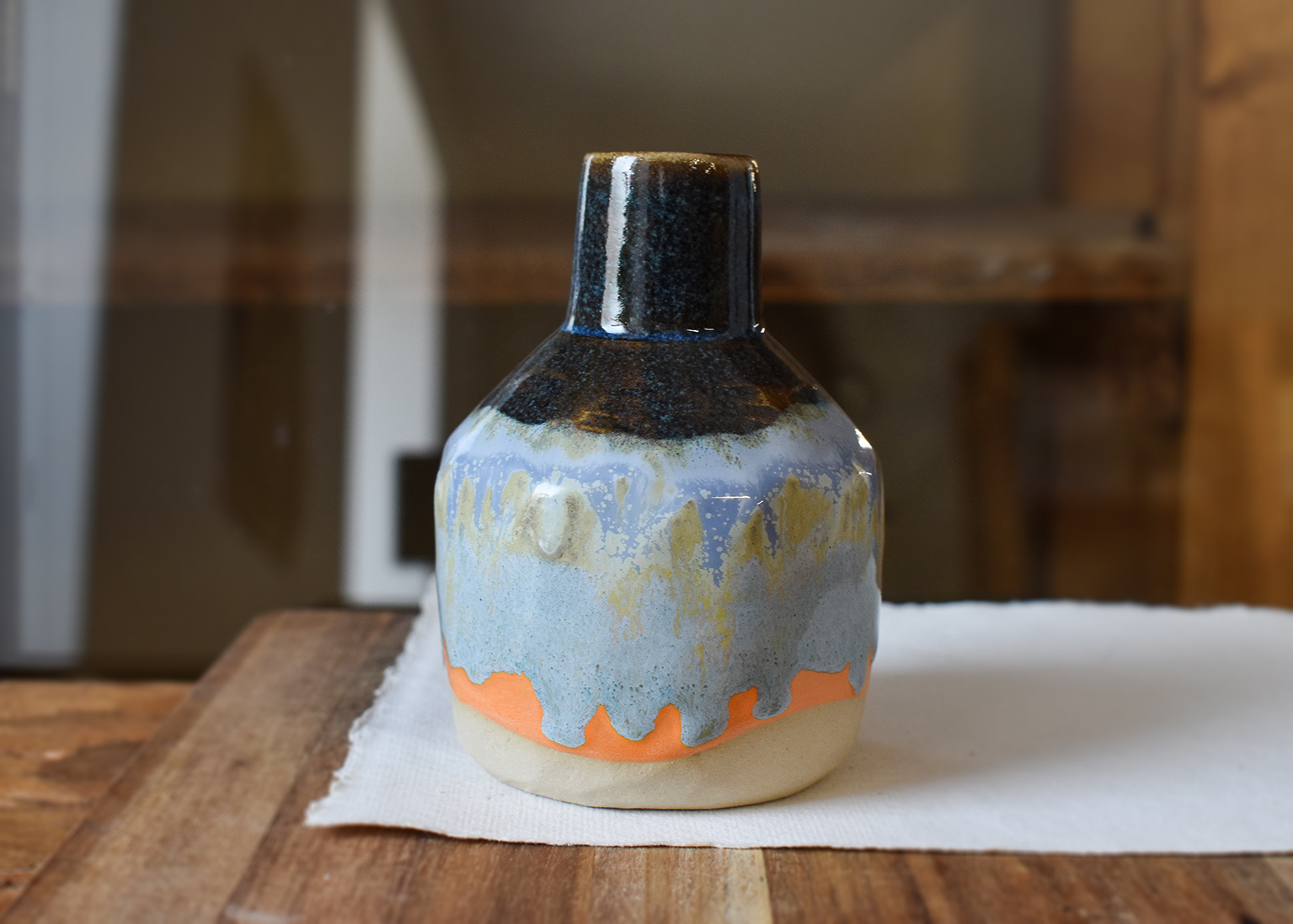 Vază/sticlă din ceramică "Underwater love" - imagine 4