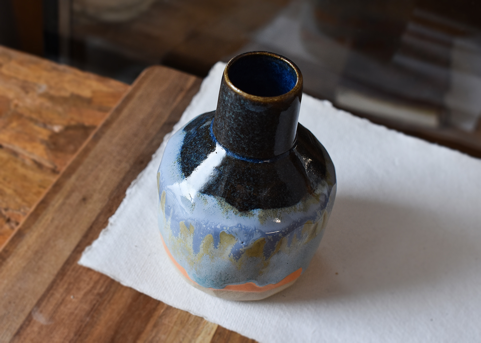 Vază/sticlă din ceramică "Underwater love" - imagine 3