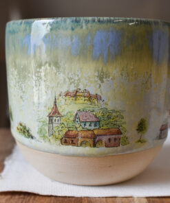 Alternative view of Pahar din ceramică "Pitoresc românesc", 200 ml
