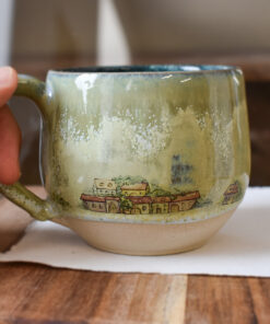 Alternative view of Cană din ceramică "Căsuțe", 260 ml