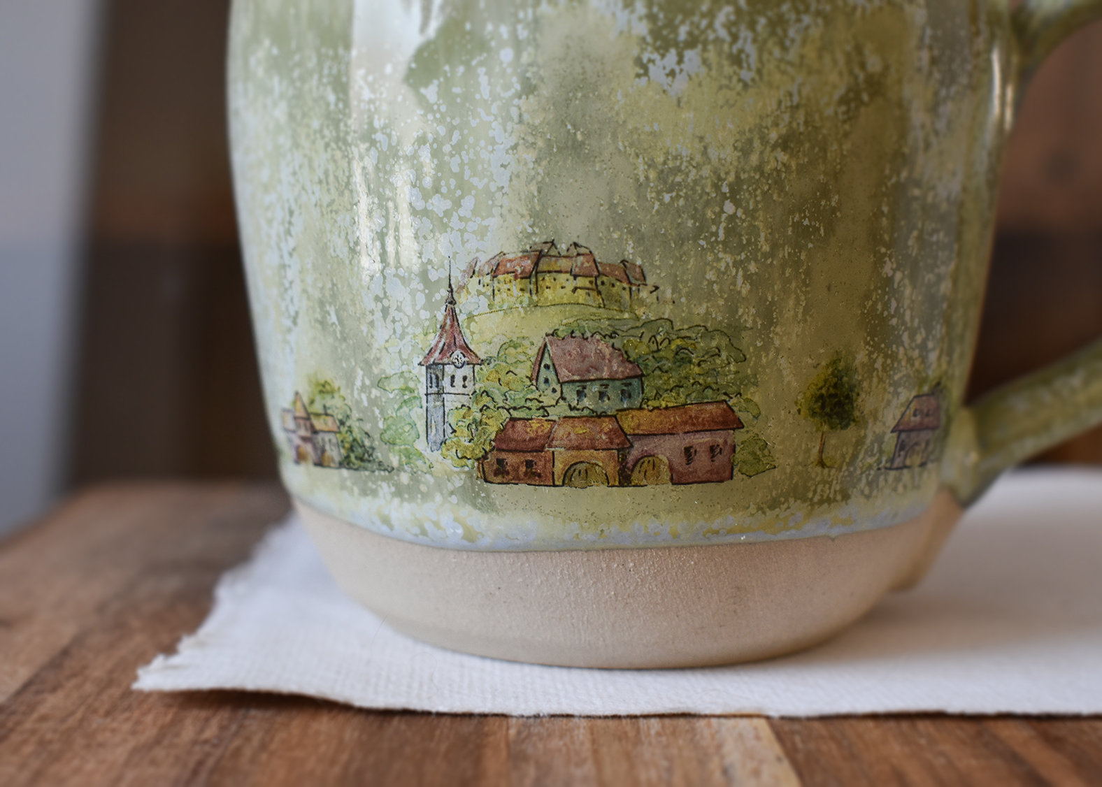 Cană din ceramică "Căsuțe", 300 ml - imagine 4
