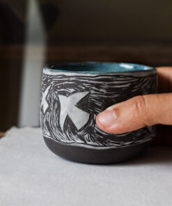 Pahar din ceramică gravată manual "Libertad", 200 ml - imagine 3