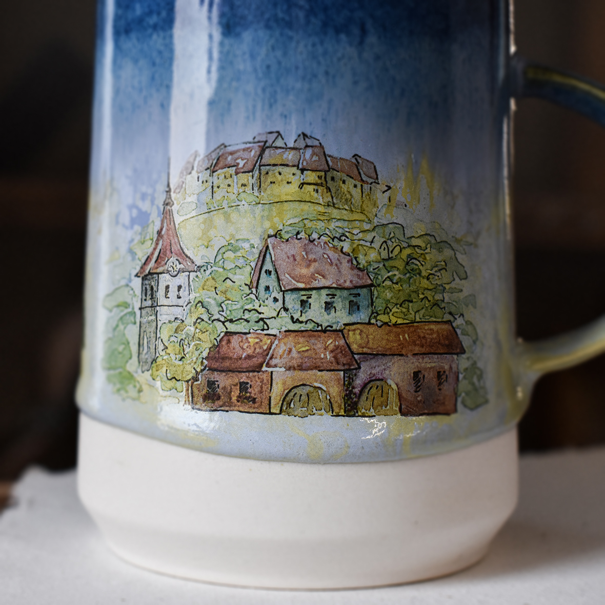 Cană din portelan "Căsuțe", 300 ml - imagine 4