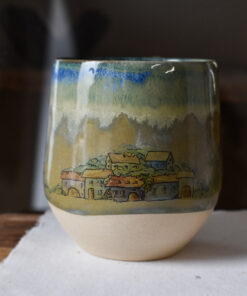 Cană din ceramică "Căsuțe pe-nserat", 300 ml - imagine 3