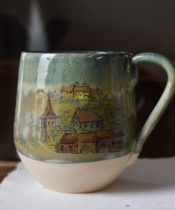 Cană din ceramică "Căsuțe pe-nserat", 300 ml - imagine 2